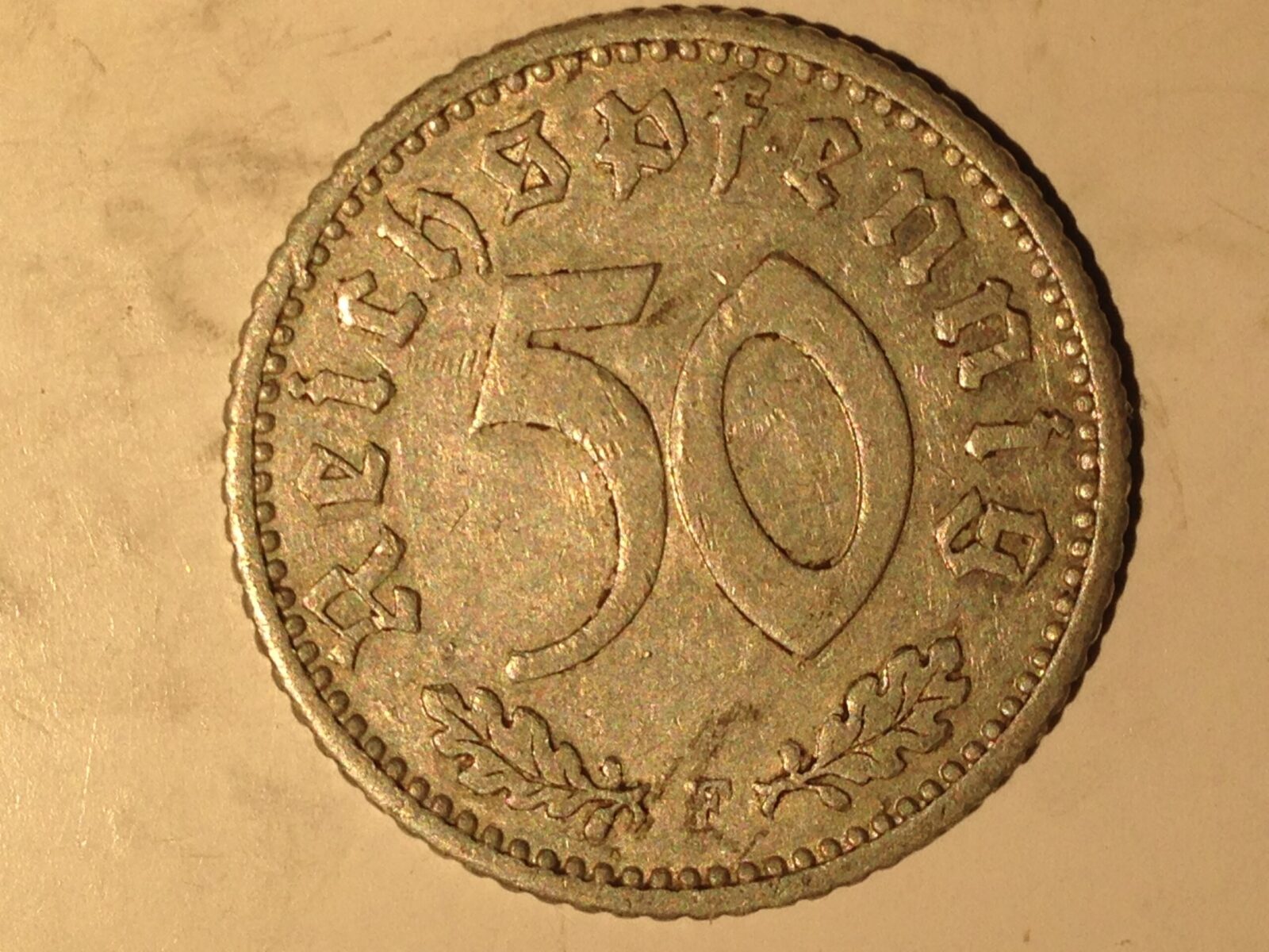 Germany 1935-F 50 Pfennig XF - Image 2