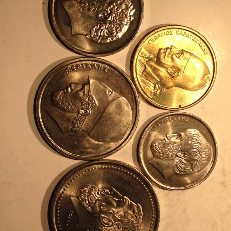 Greece 1982 Five Coin Set MS-64 to 65