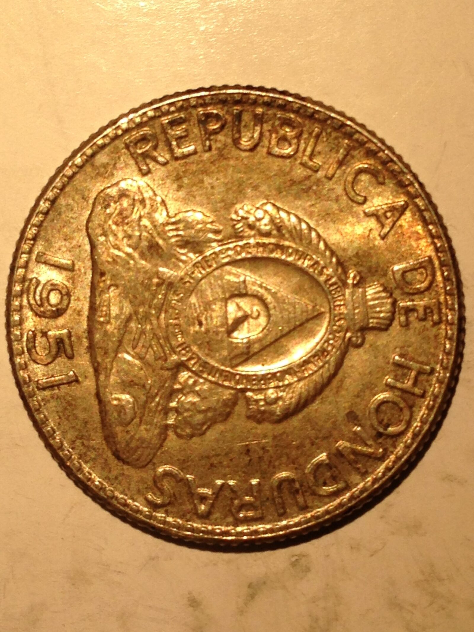 Honduras 1951 50 Centavos AU - Image 2