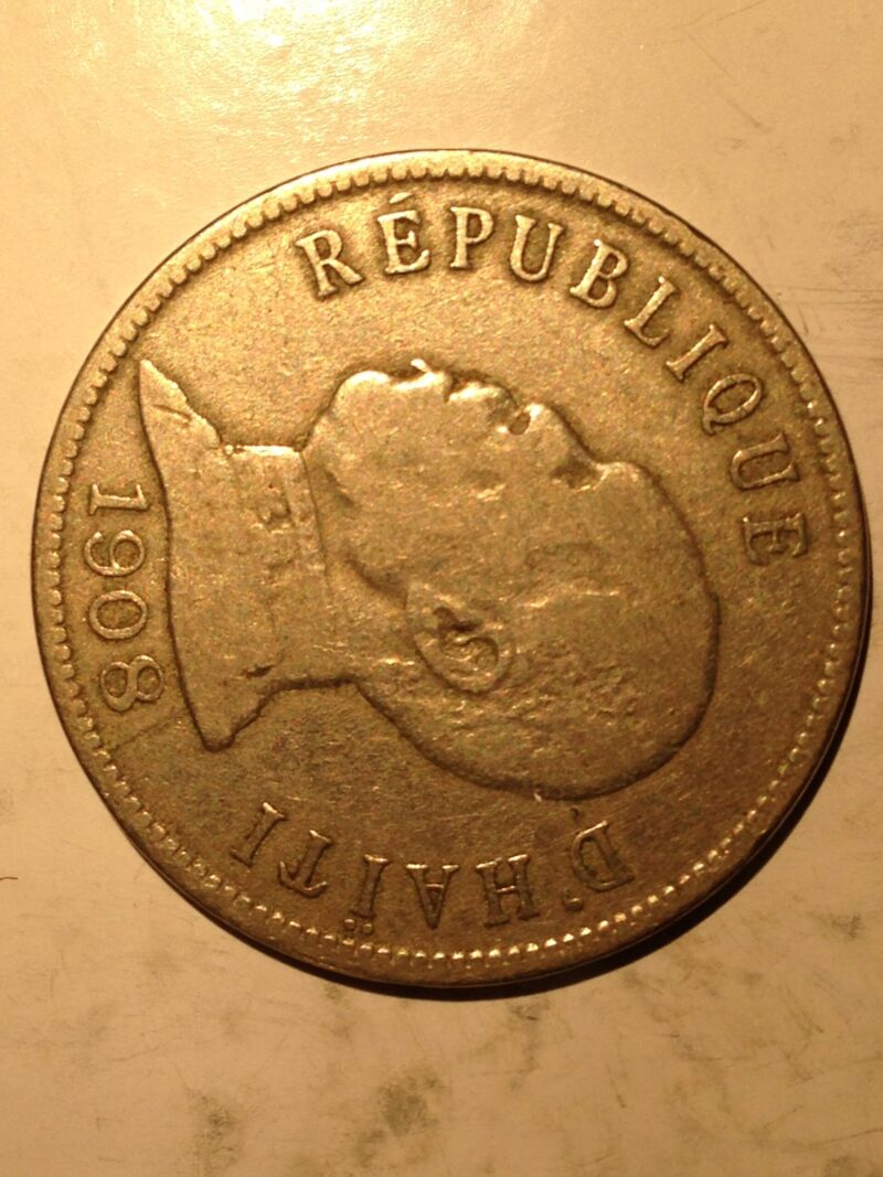 Haiti 1908 50 Centimes F-VF