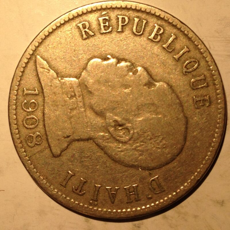 Haiti 1908 50 Centimes F-VF