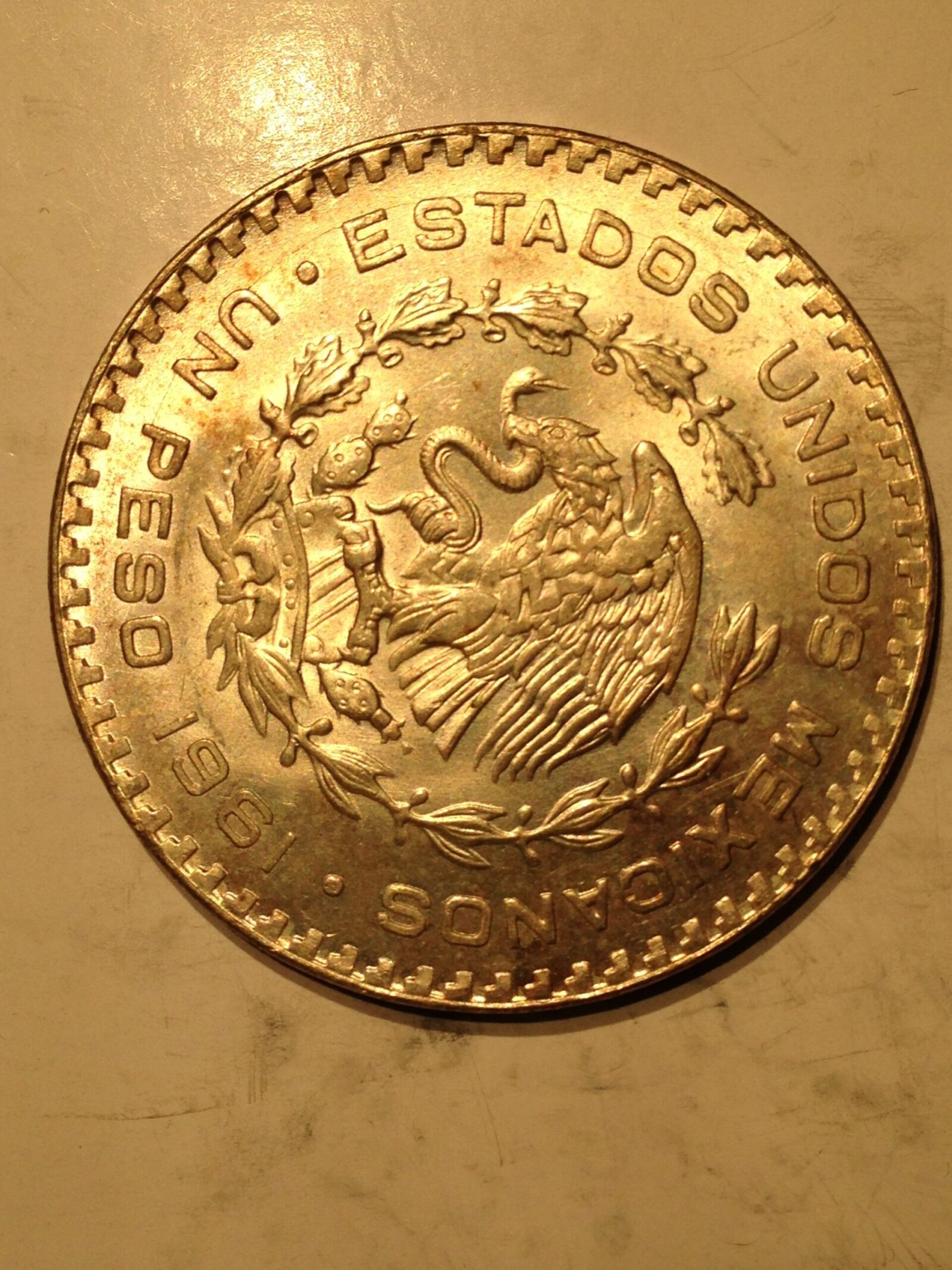 Mexico 1961 1 Peso MS-64 - Image 2