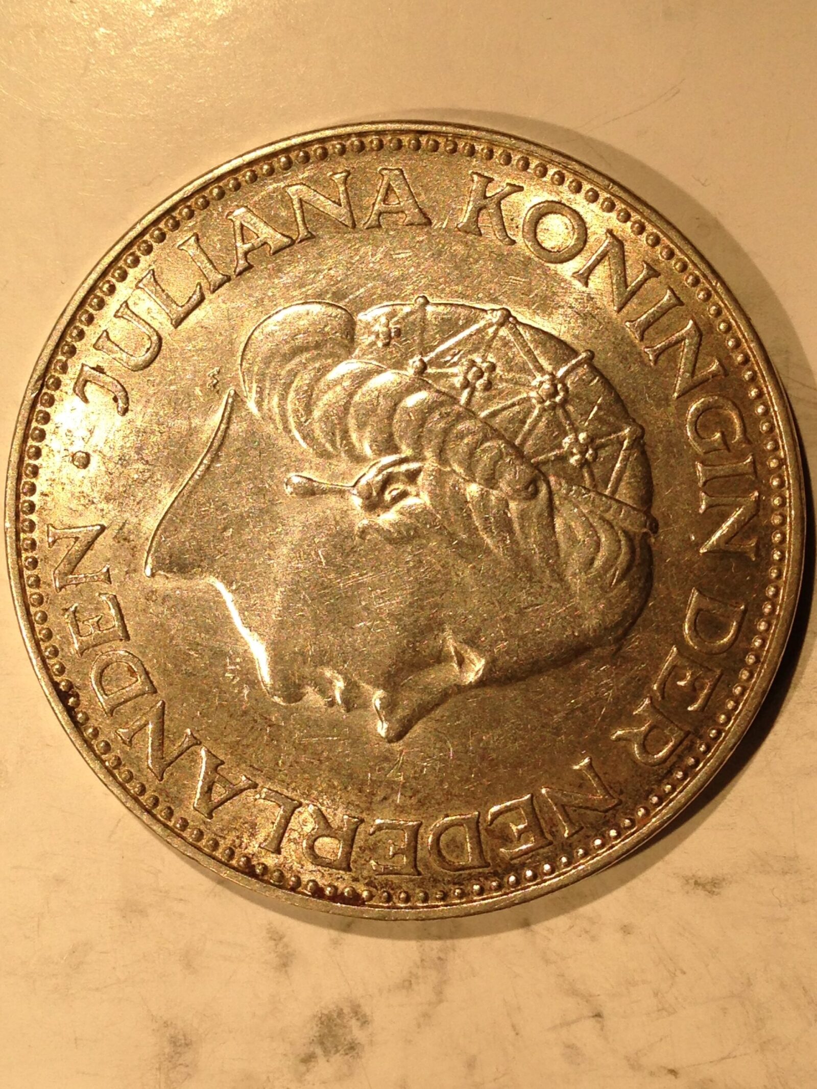 Netherlands 1960 2 1/2 Gulden BU