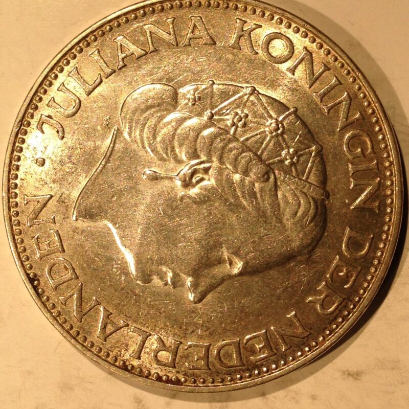 Netherlands 1960 2 1/2 Gulden BU