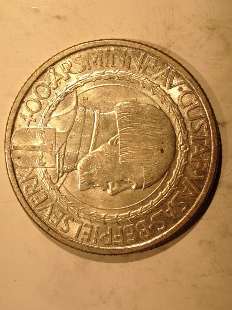 Sweden 1921 W 2 Kronor Gem BU