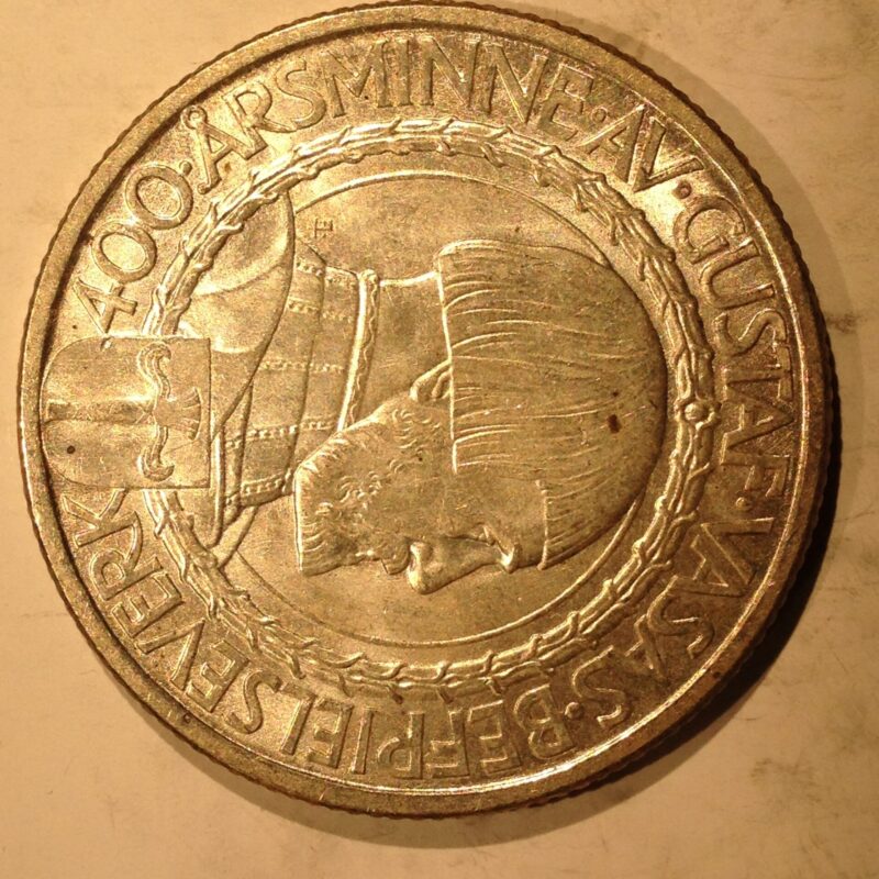 Sweden 1921 W 2 Kronor Gem BU