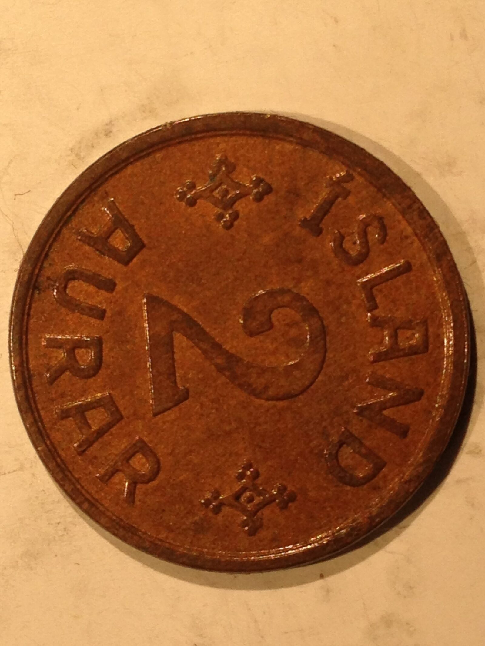 Iceland 1940 2 Aurar XF-AU - Image 3
