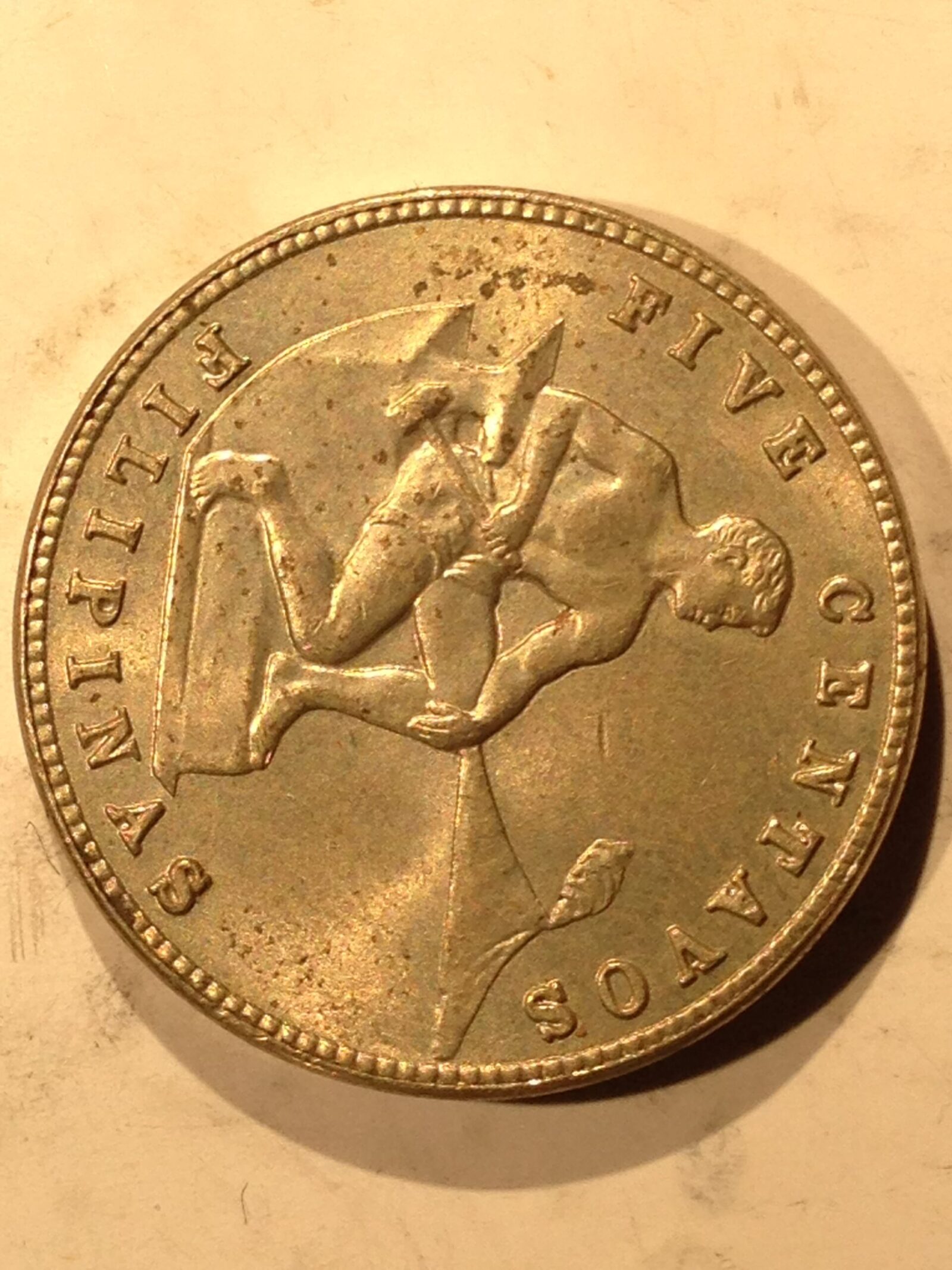 Philippines 1944 5 Centavos BU - Image 2
