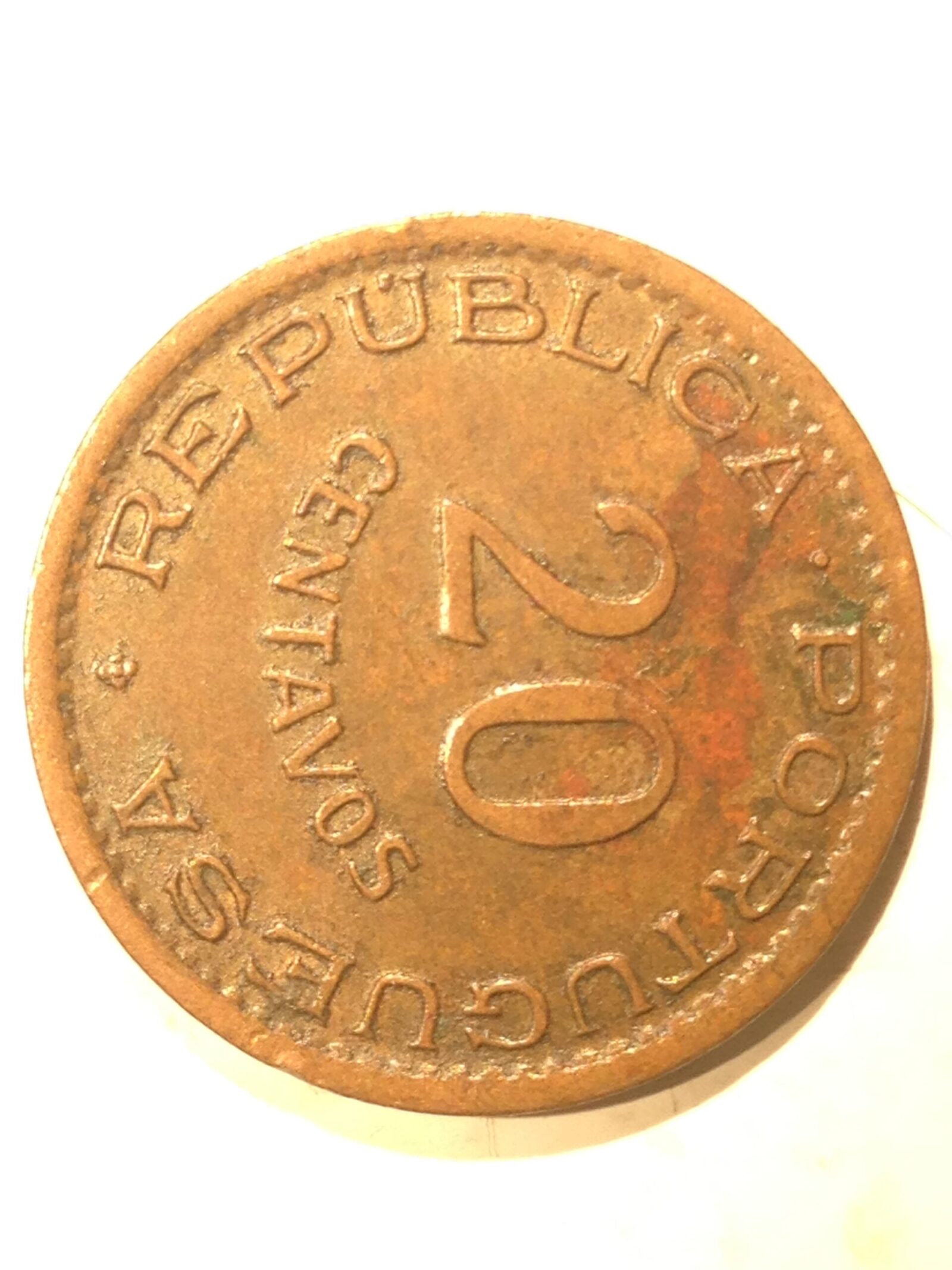 Portugal 1948 20 Centavos XF - Image 2