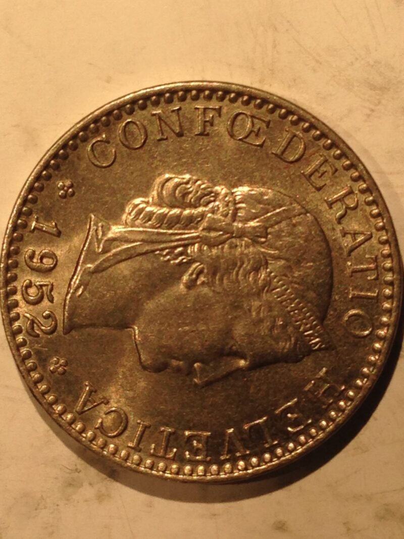 Switzerland 1952 B 20 Rappen Ch BU