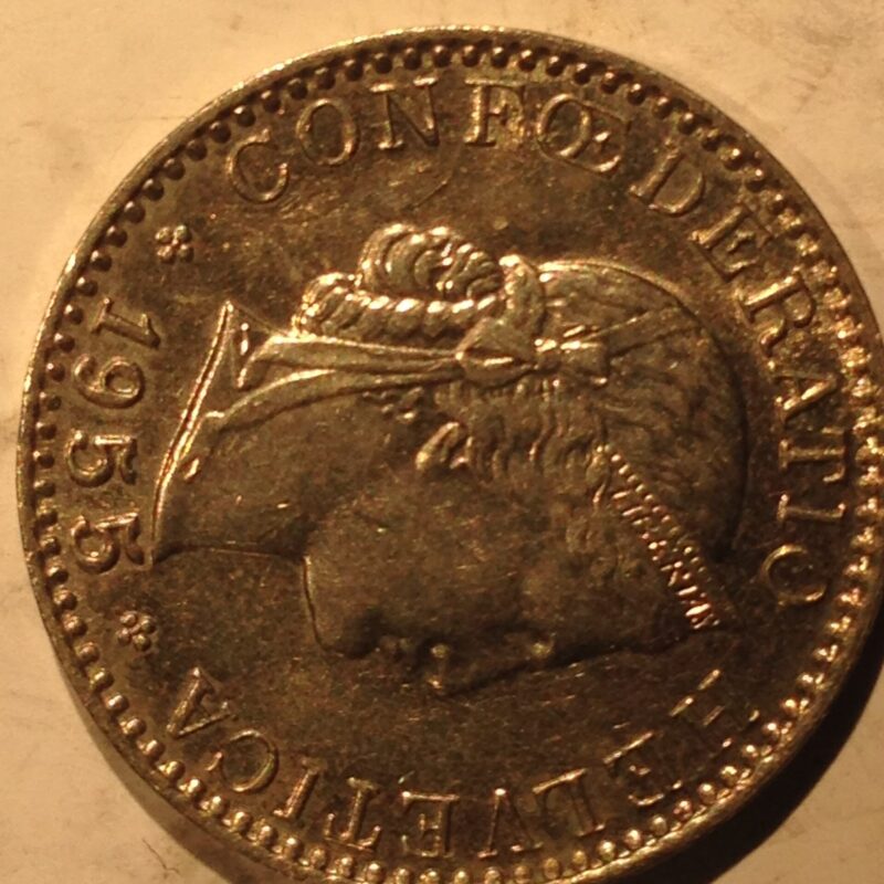 Switzerland 1952 B 20 Rappen BU