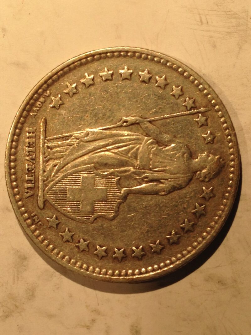 Switzerland 1939 B 2 Francs VF/XF