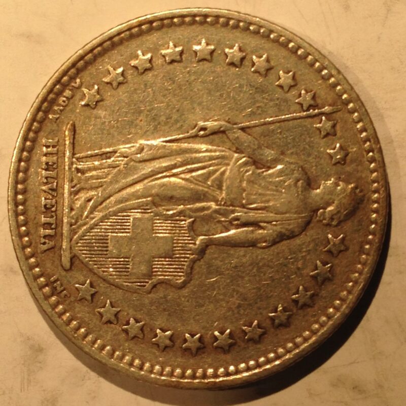 Switzerland 1939 B 2 Francs VF/XF