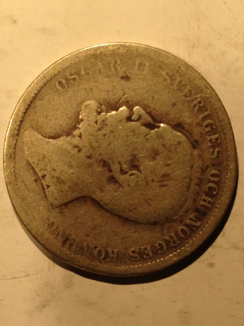 Sweden 1890 Krona G/VG