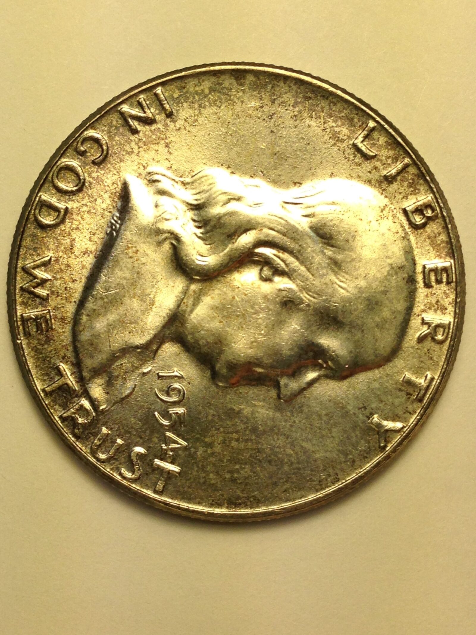 1954 Franklin Half Dollar MS-65 FBL