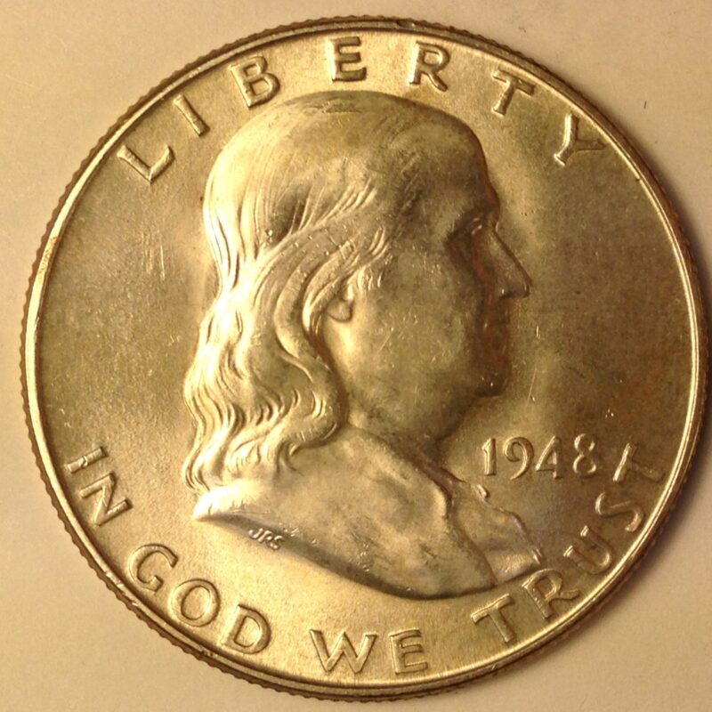 1948-D Franklin Half Dollar BU