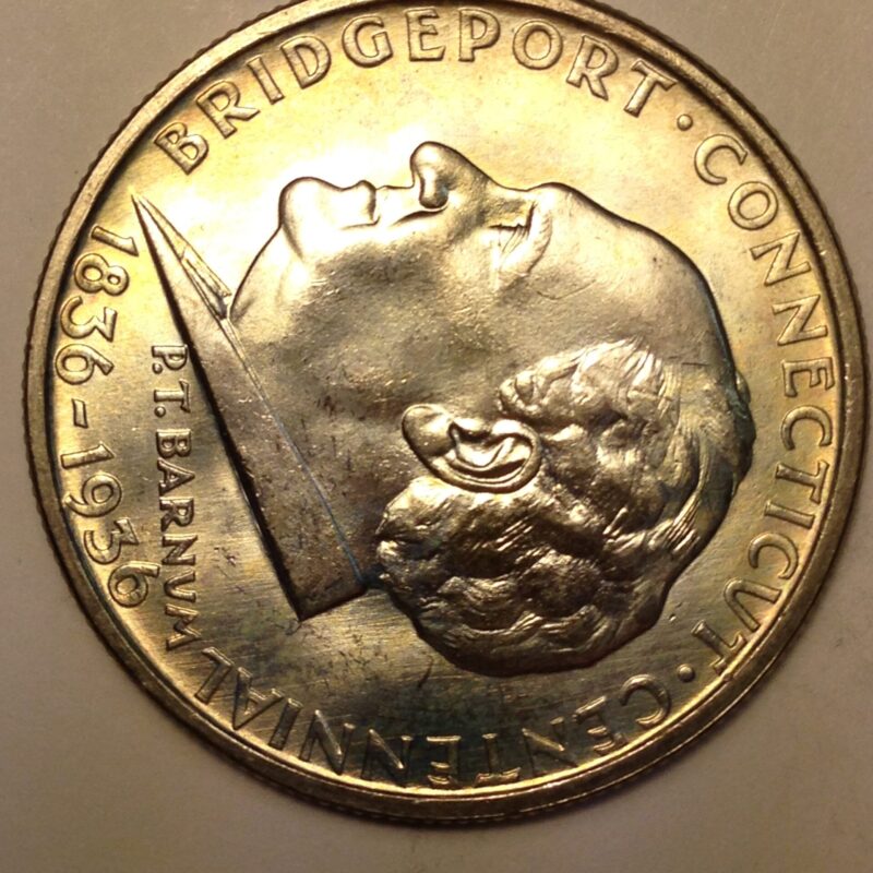 1936 Bridgeport Commemorative Half Dollar MS-65