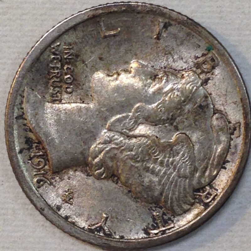 1916 Mercury Dime MS64 FSB
