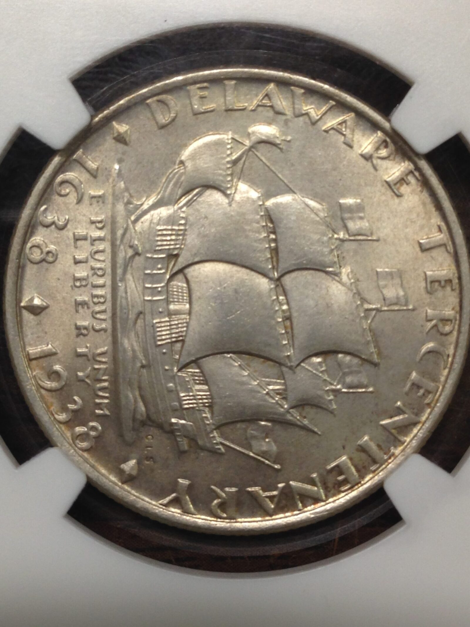 1936 Delaware Commemorative Half Dollar NGC MS64 - Image 2