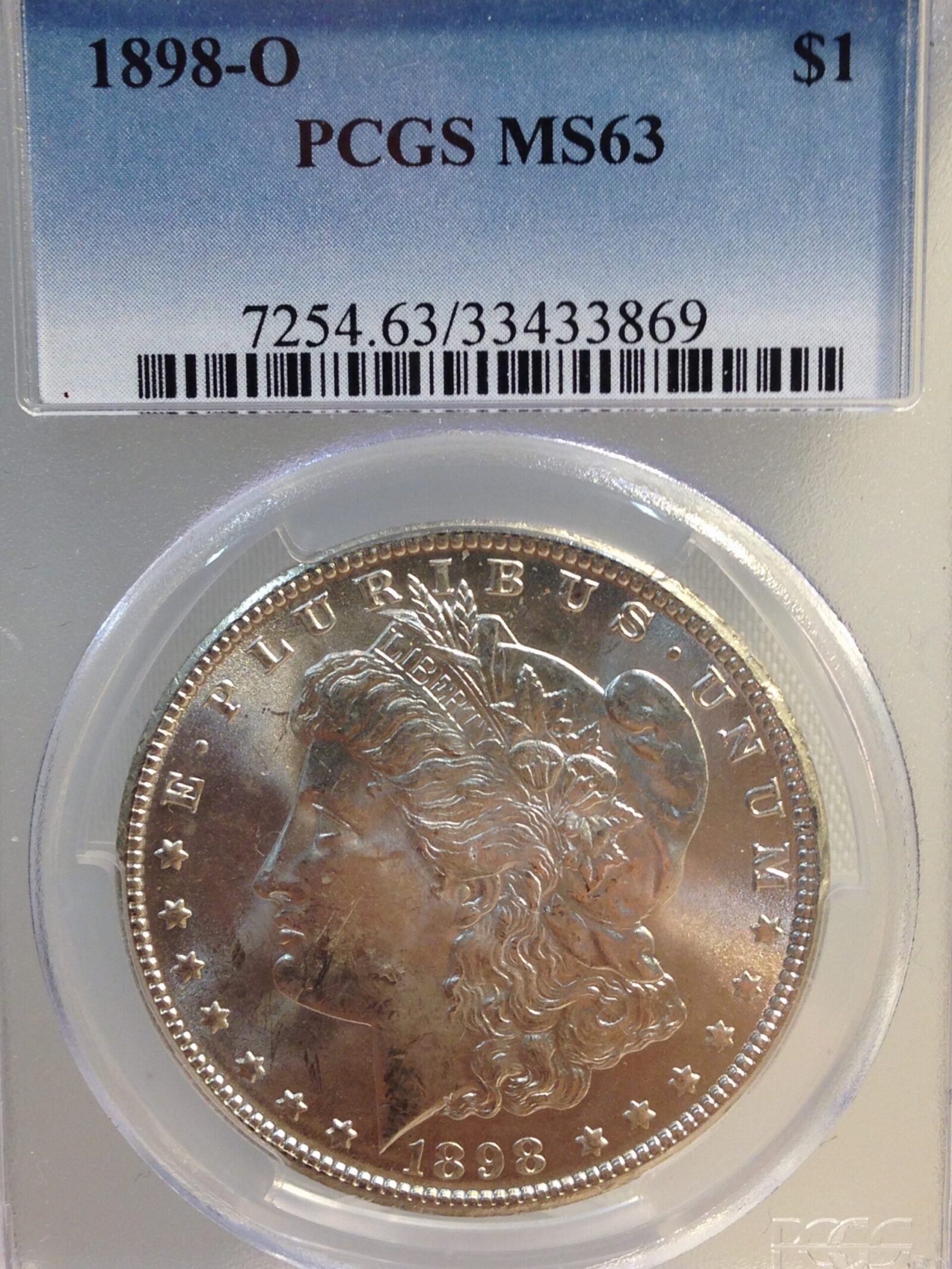 1898-O Morgan Silver Dollar PCGS MS63 - Image 3