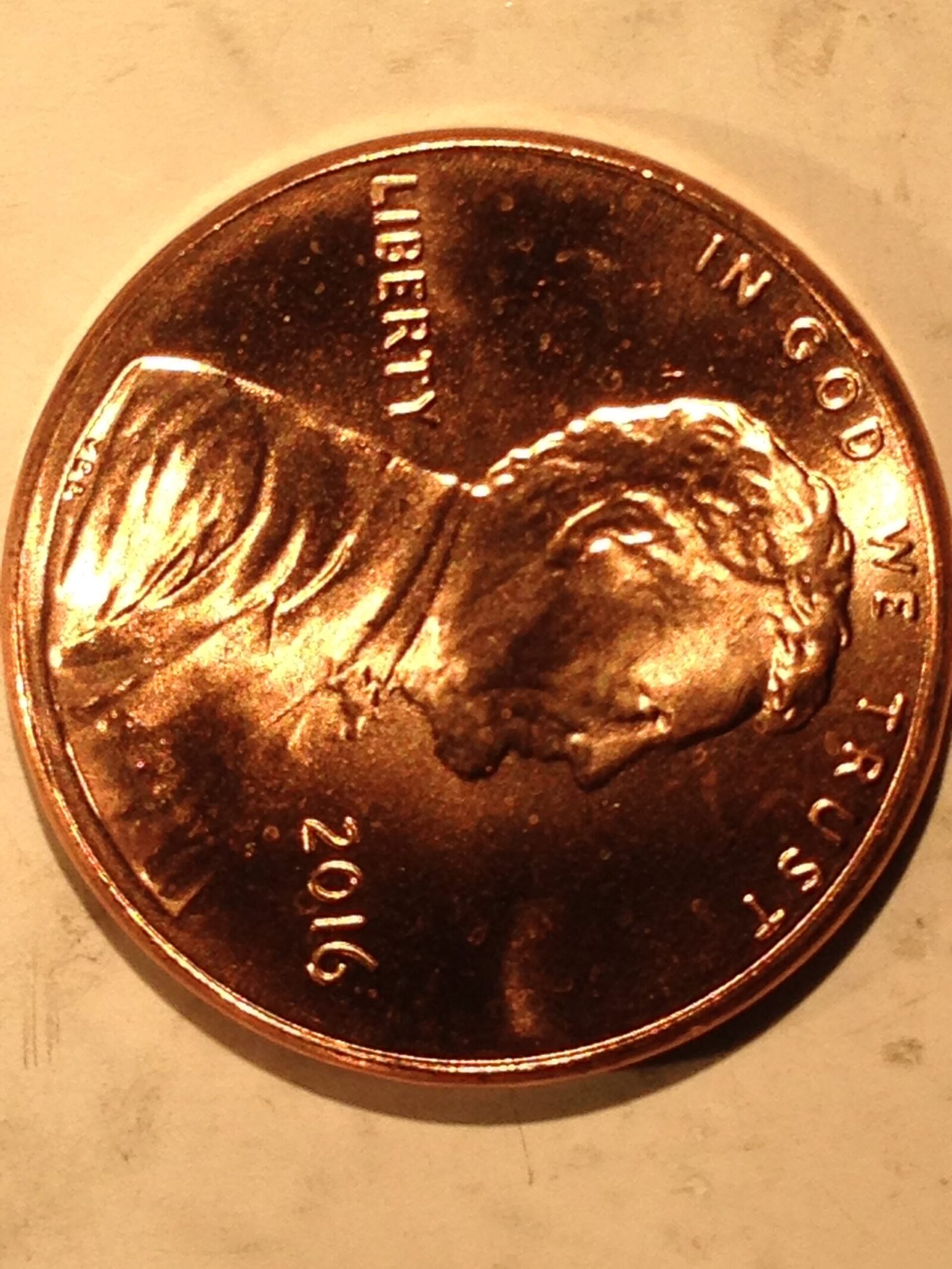 2016 Lincoln Cent  ChBU