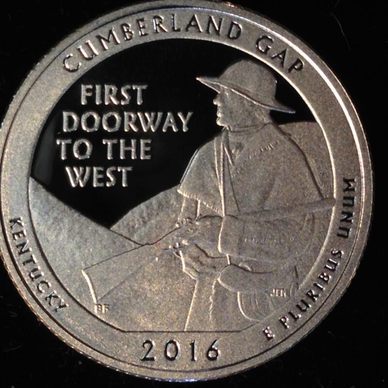 2016-S Cumberland Gap National Park Quarter Gem Silver Proof