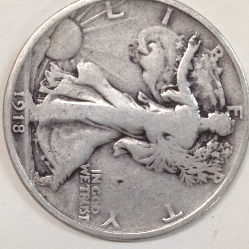 1918-S Walking Liberty Half Dollar F