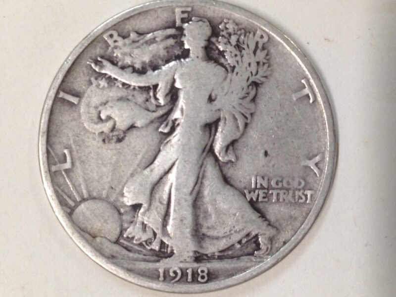 1918-S Walking Liberty Half Dollar F