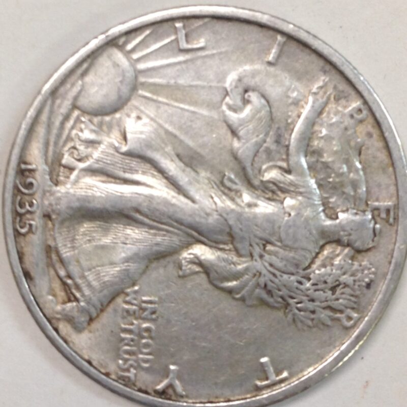 1935 Walking Liberty Half Dollar AU