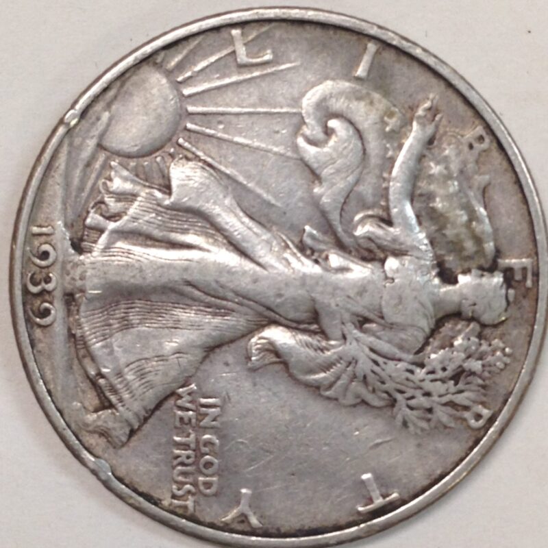 1939-D Walking Liberty Half Dollar AU
