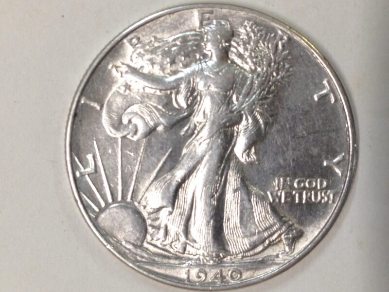 1940 Walking Liberty Half Dollar AU