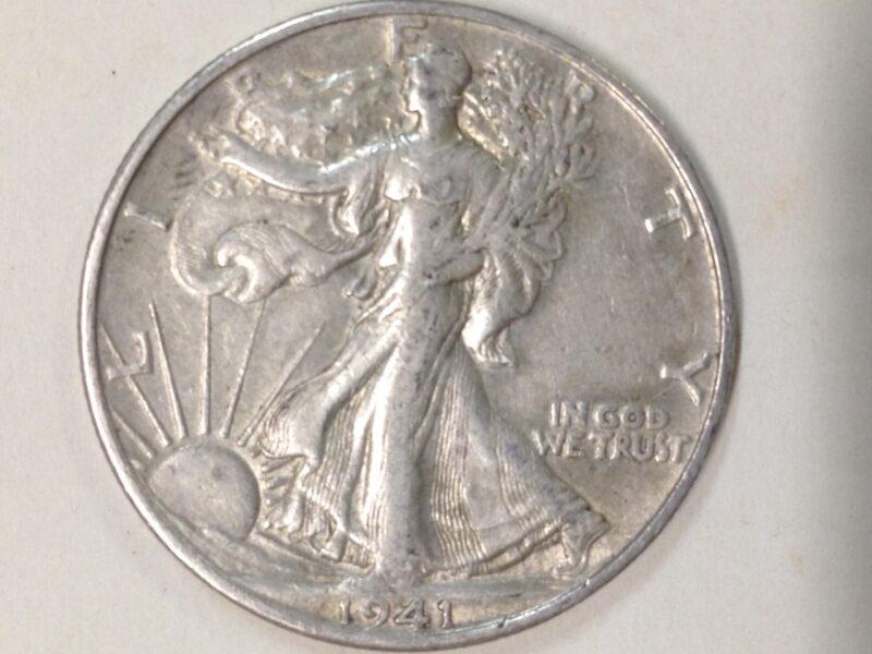 1941 Walking Liberty Half Dollar AU