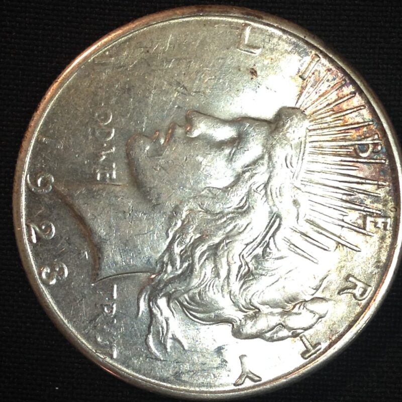 1923-S Peace Dollar Ch AU