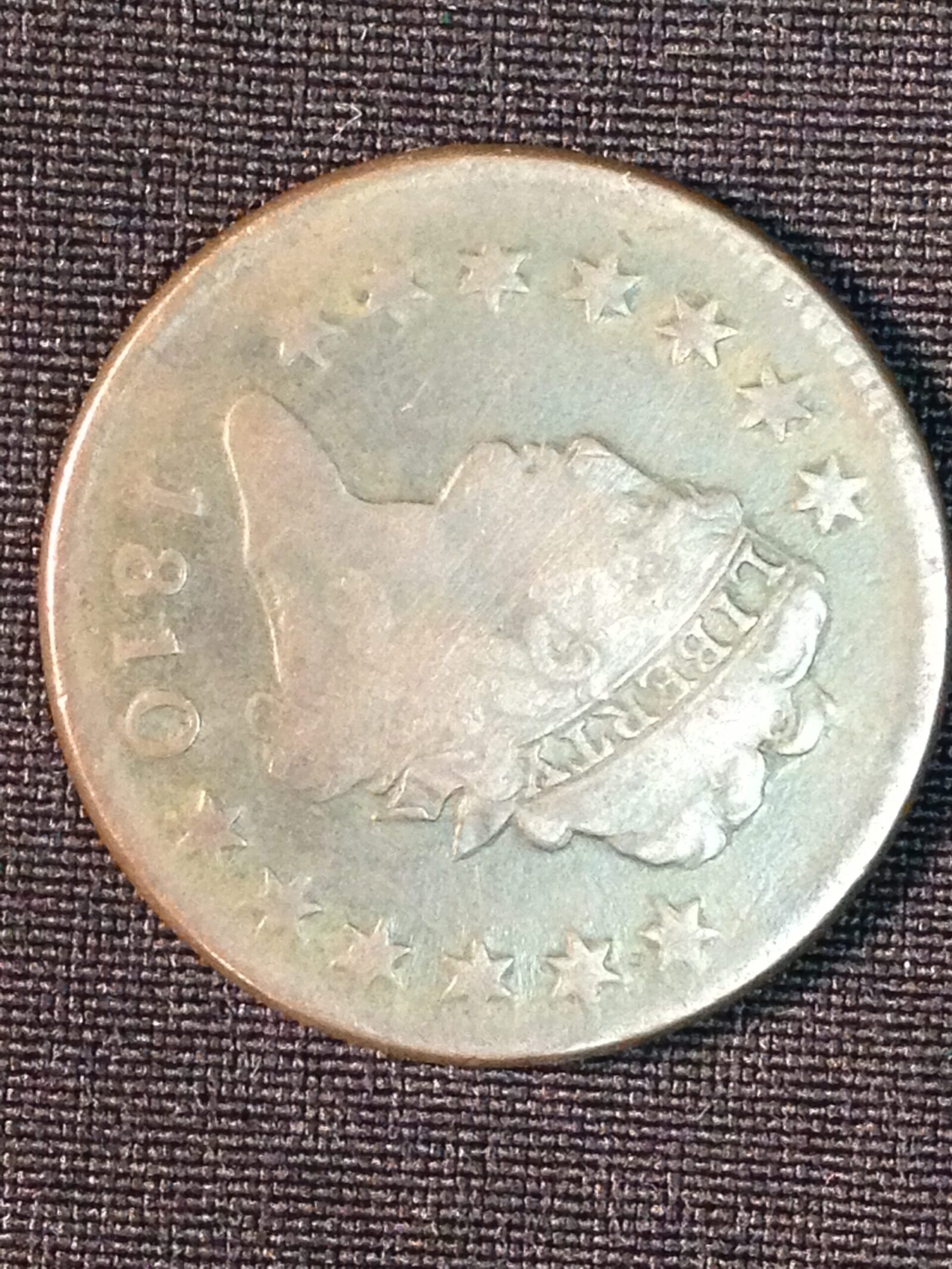 1810 Large Cent F