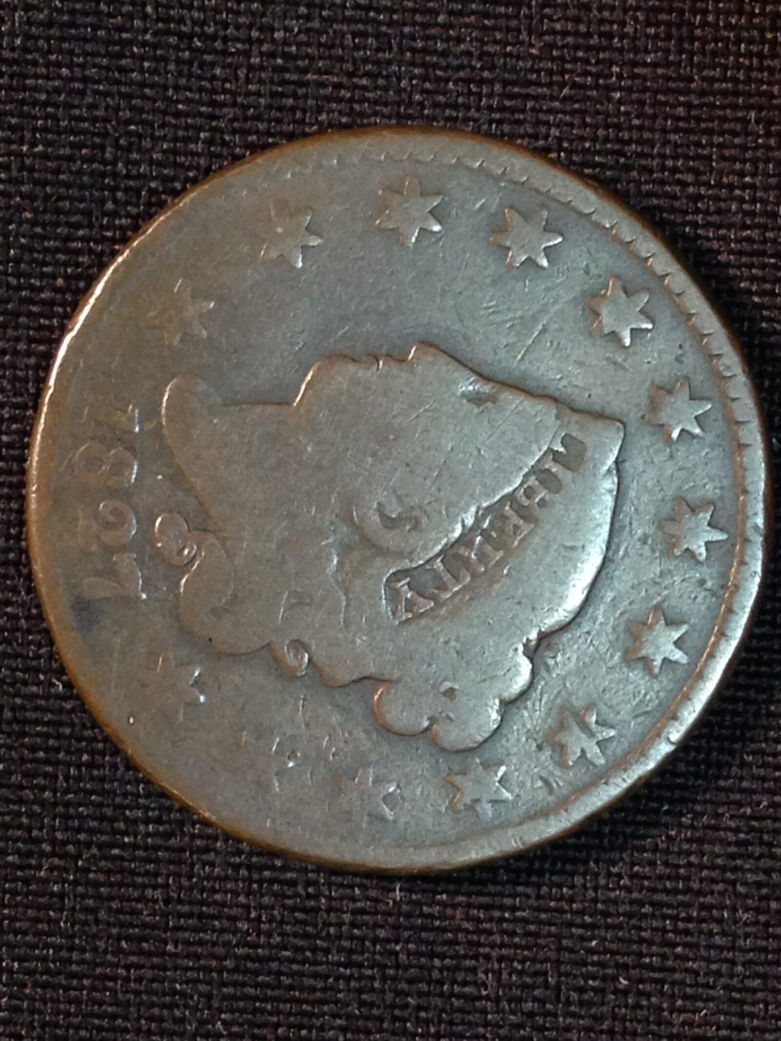 1827 Large Cent VG