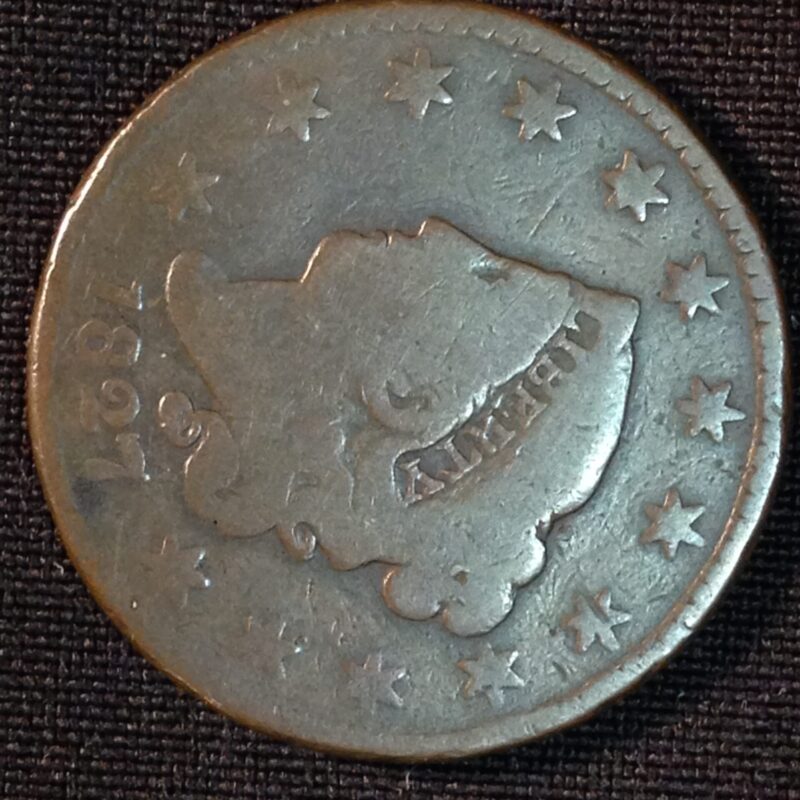 1827 Large Cent VG
