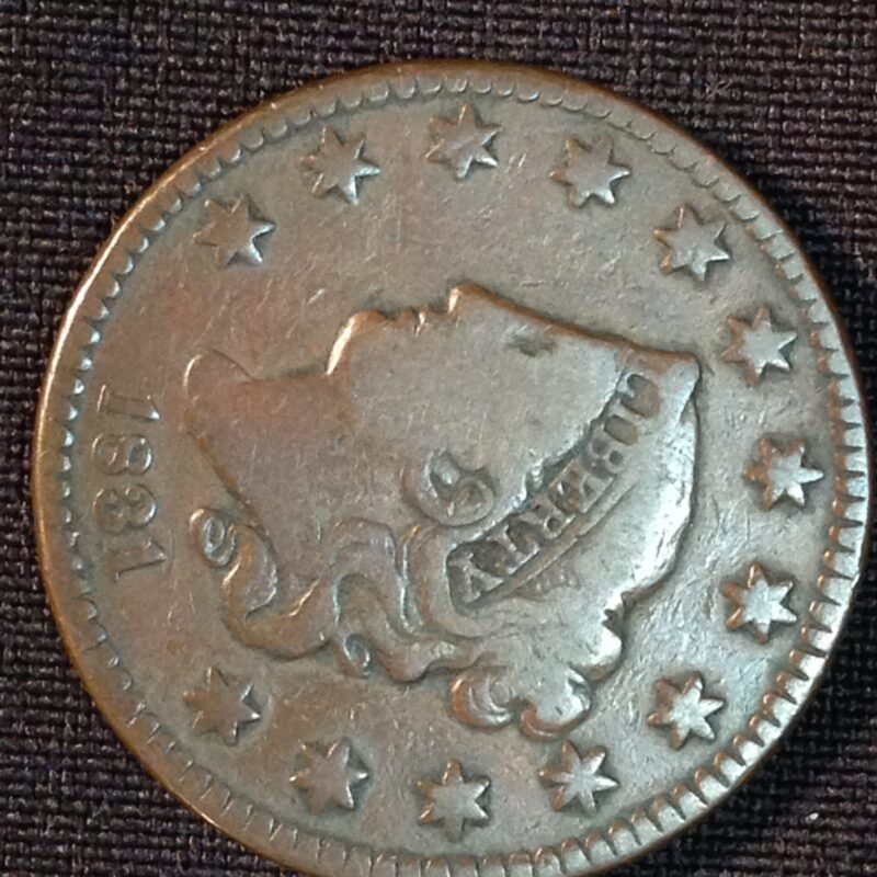 1831 Large Cent Large Date F