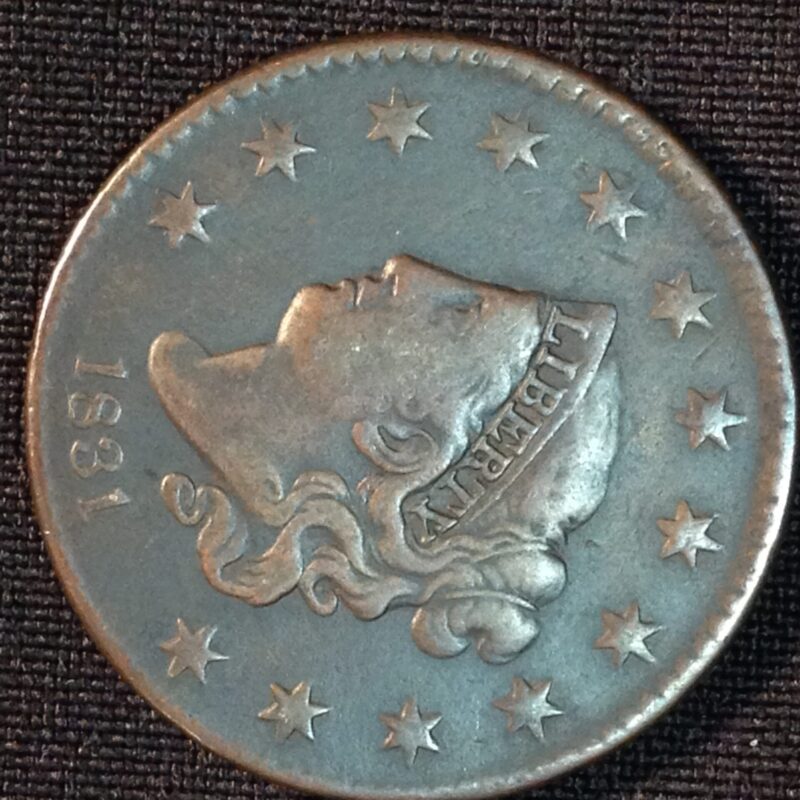 1831 Large Cent  VF