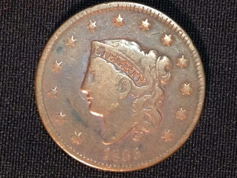 1835 Large Cent F