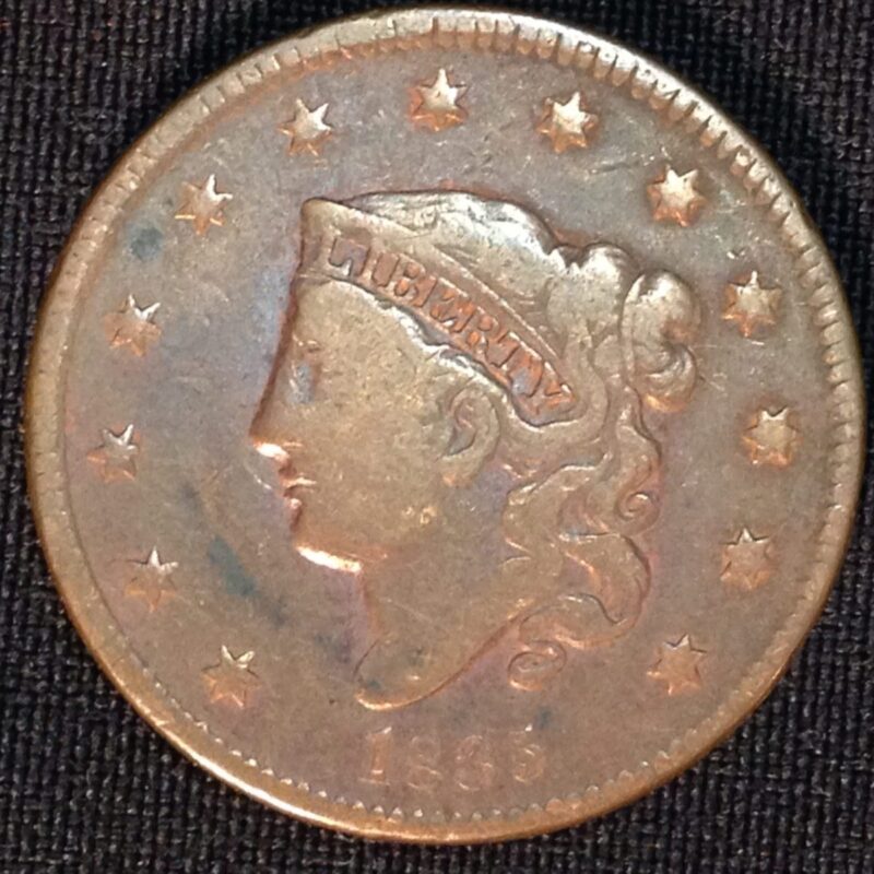 1835 Large Cent F