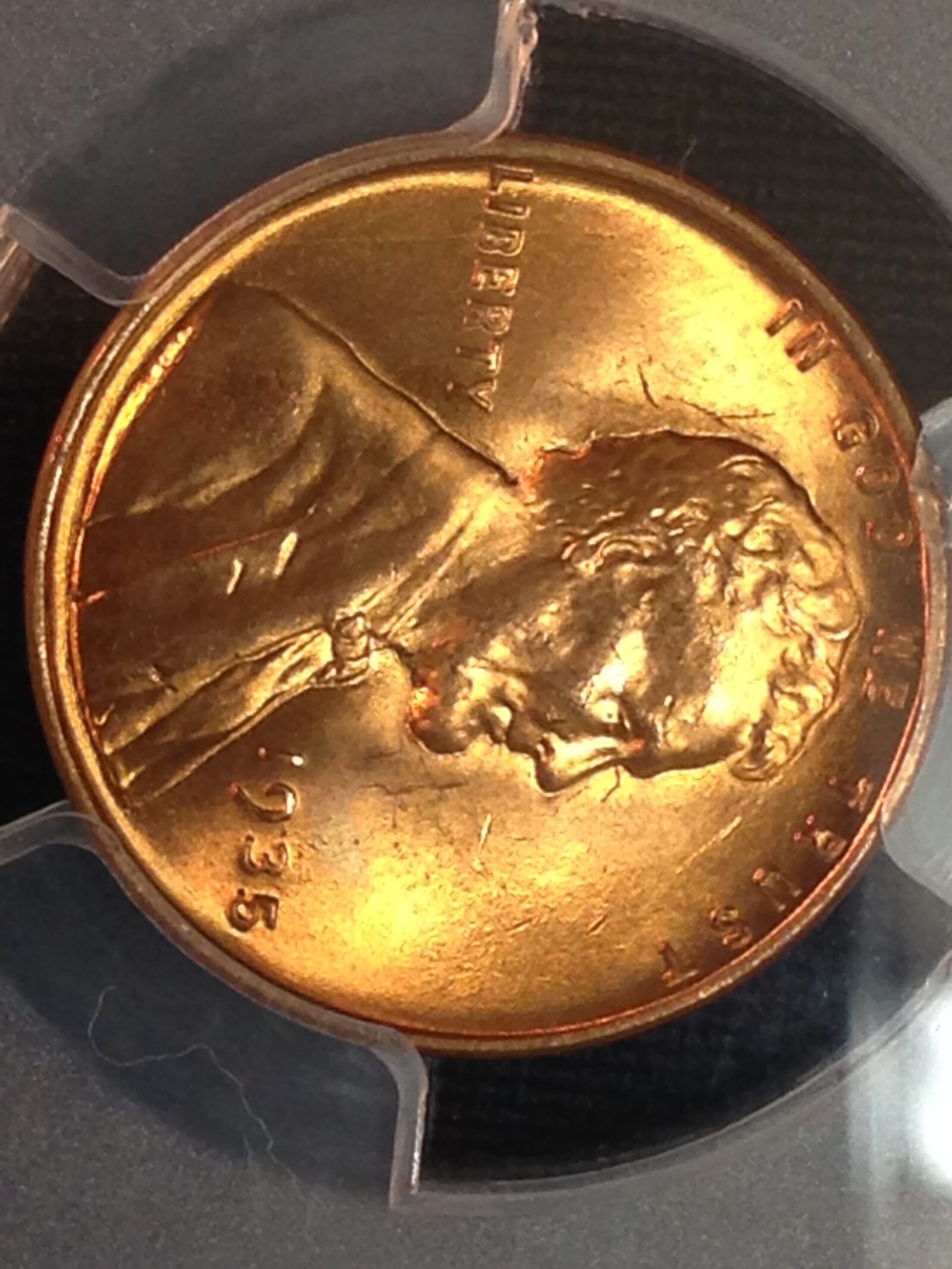 1935 Lincoln Cent PCGS MS-66 RD - Image 3