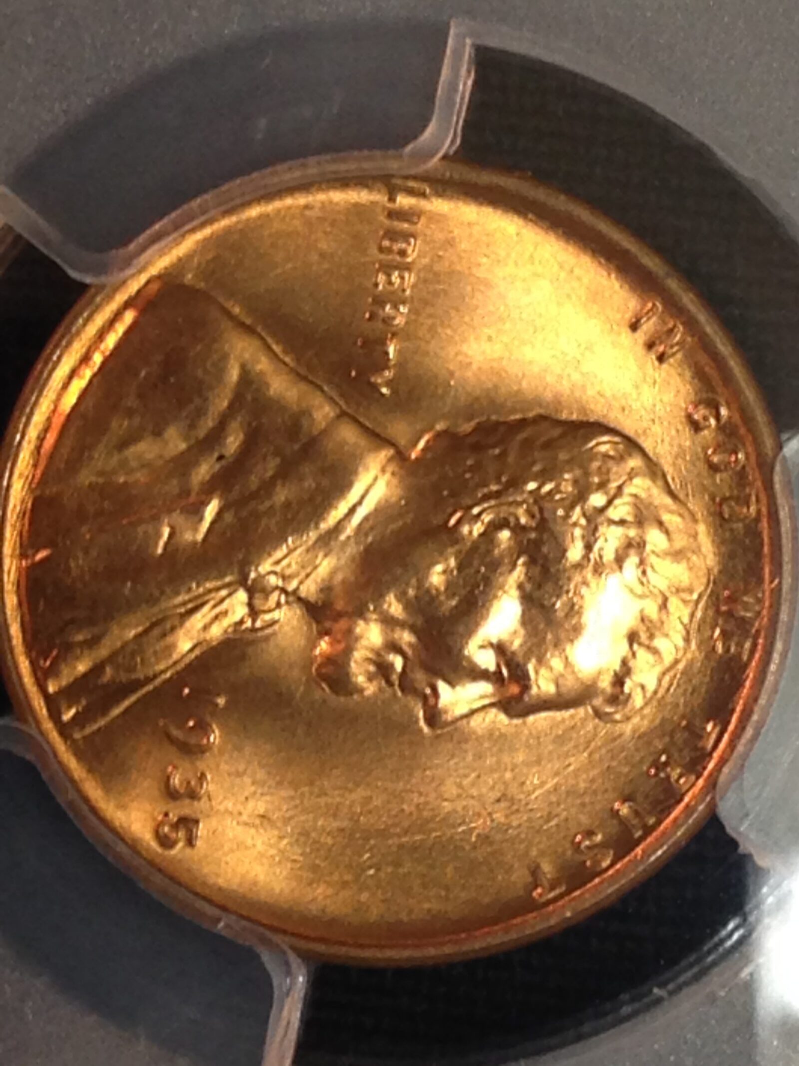 1935 Lincoln Cent PCGS MS-67 RD - Image 3
