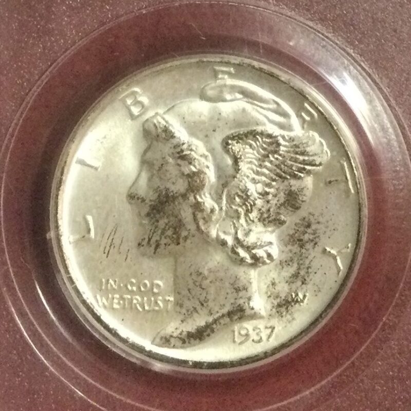 1937-D 10C PCGS MS66FB