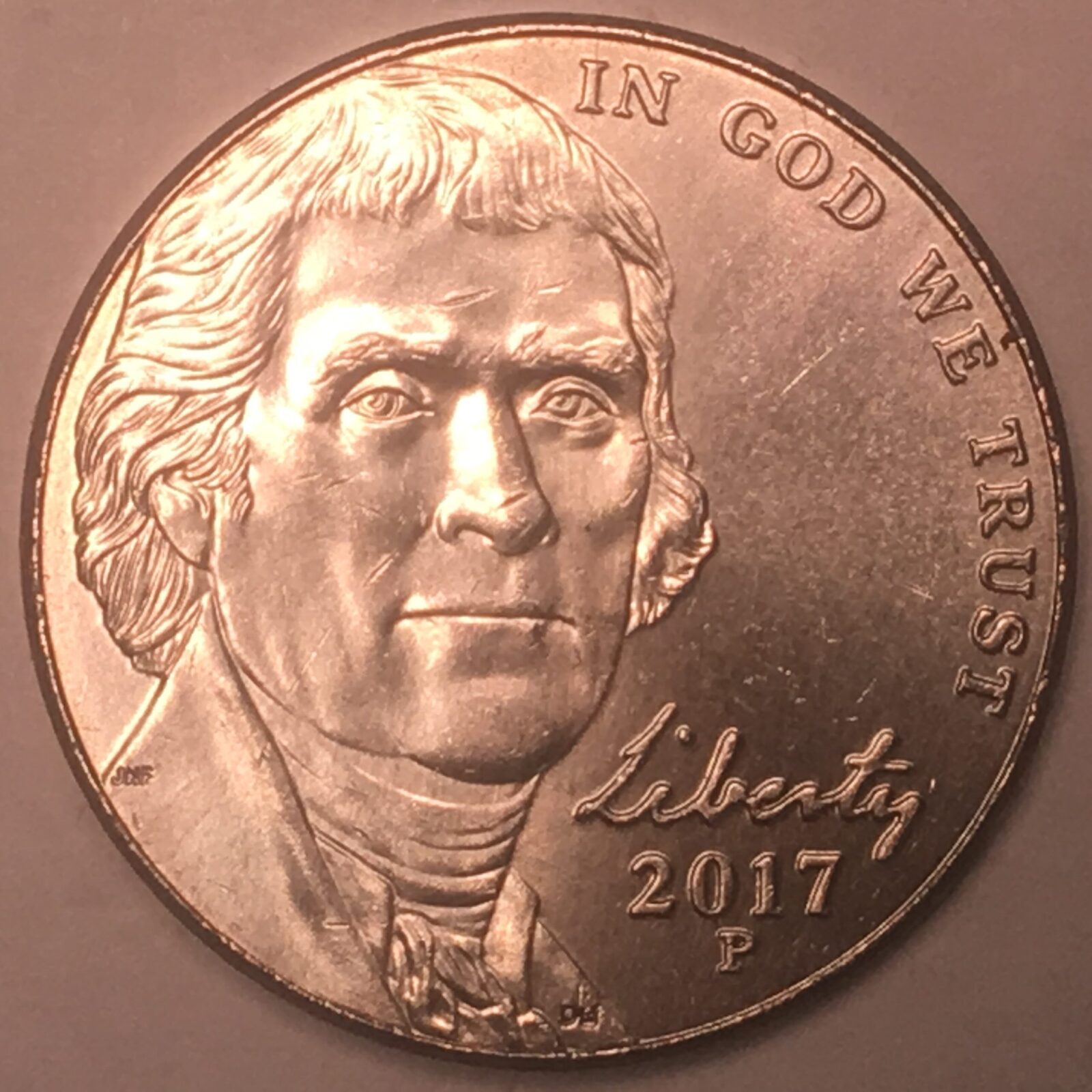 2017-P Jefferson Nickel  Gem BU