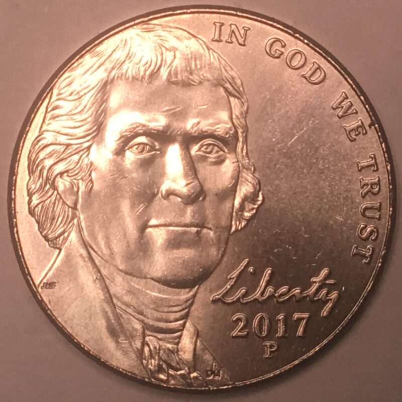 2017-P Jefferson Nickel  Gem BU