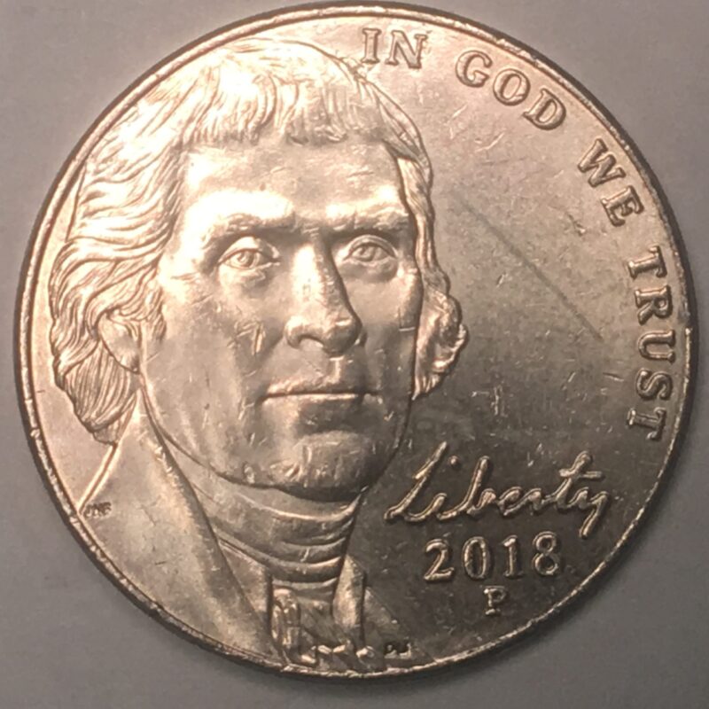 2018-P Jefferson Nickel  Gem BU