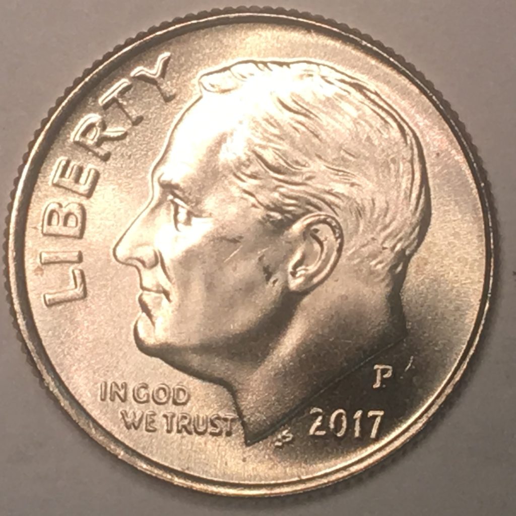 2017-P Roosevelt Dime ChBU