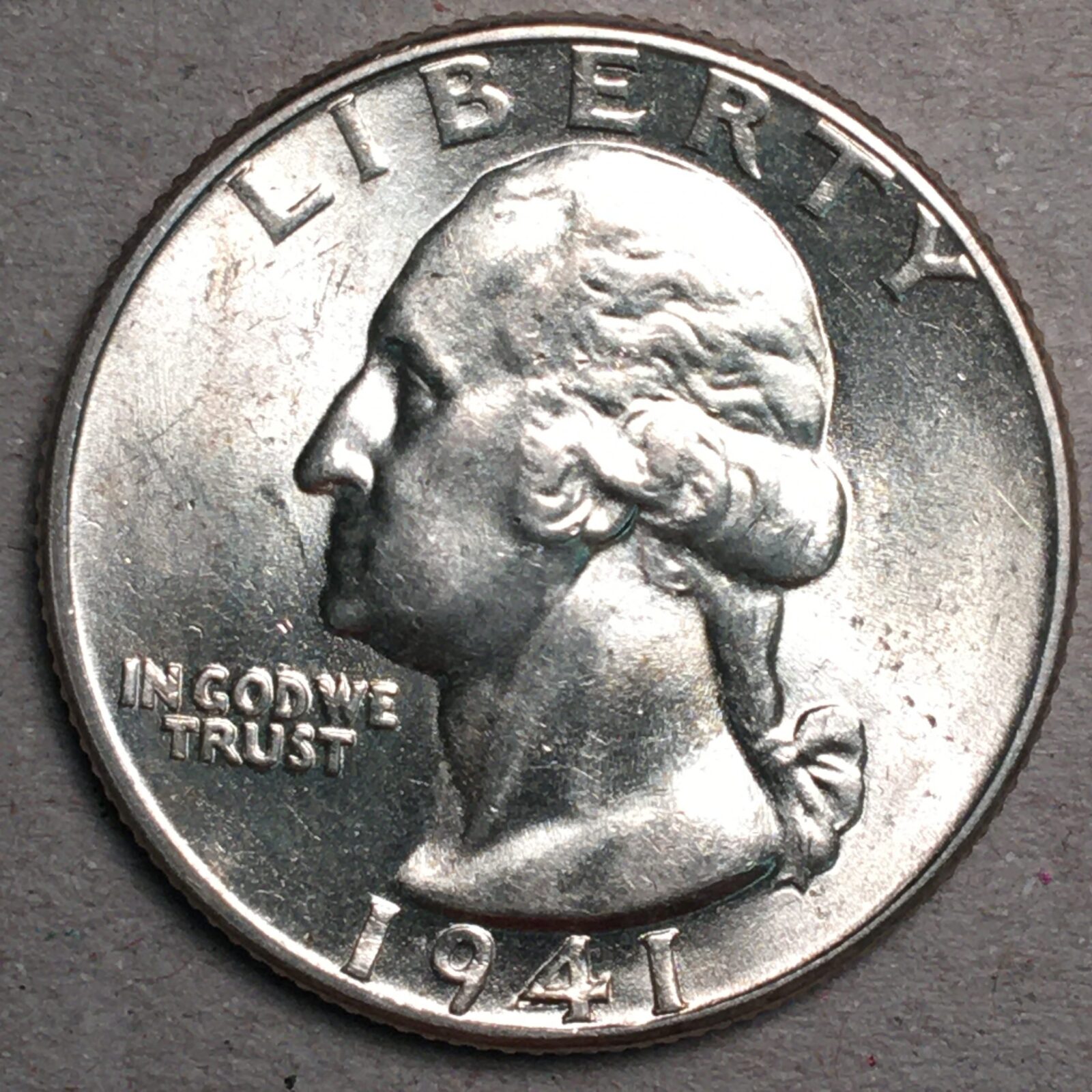 1941 Washington Quarter MS64