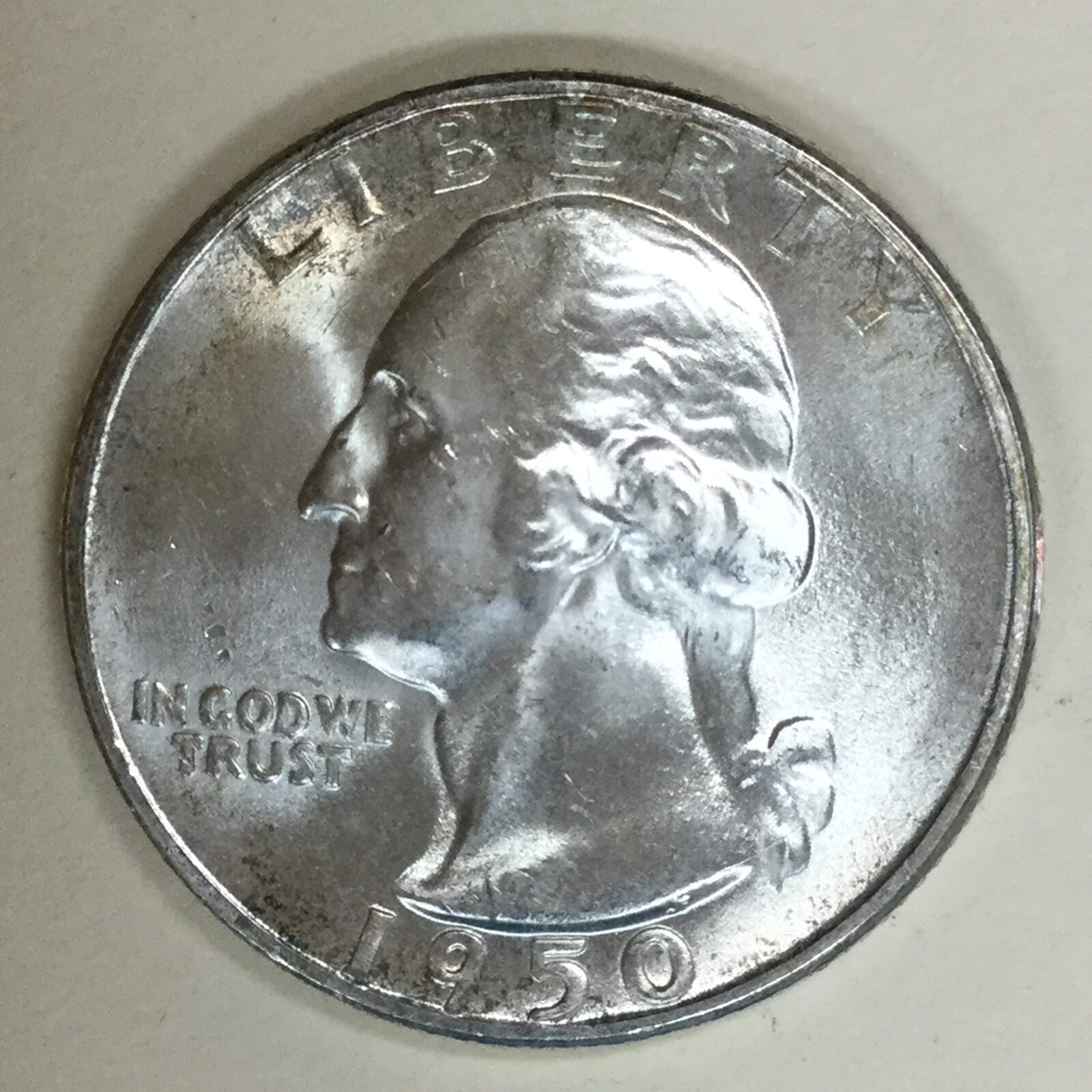 1950 S Washington Quarter MS-64