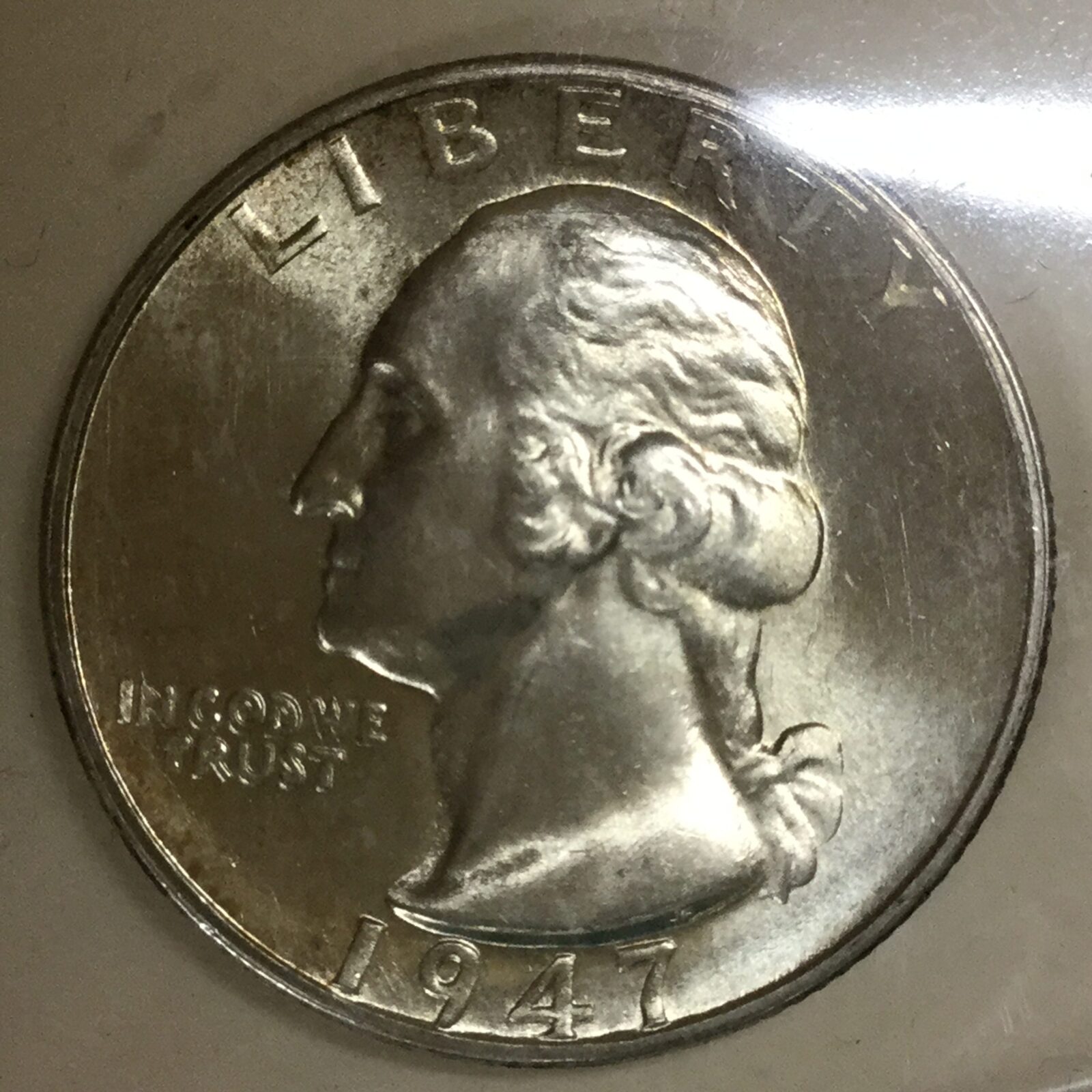 1947 S Washington Quarter MS-65
